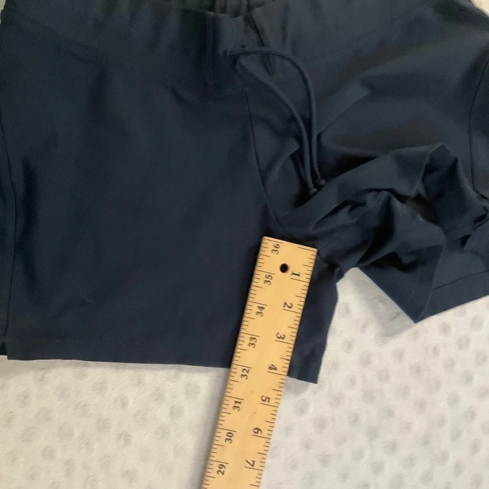 Nike Navy Blue Waistband‎ Fit Dry Athletic Performance Womens Shorts Small